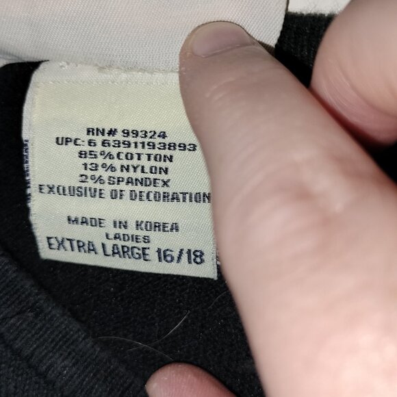 Thin black sweater, size XL, silver J, classic, 90s, retro - Picture 5 of 10